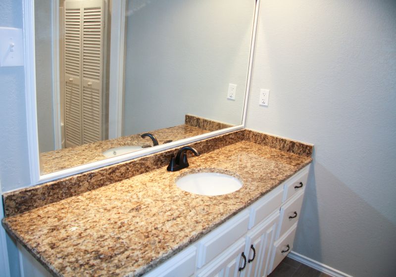 Bathroom vanity with granite